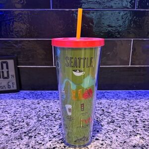 Starbucks Seattle Tumbler with Red Lid